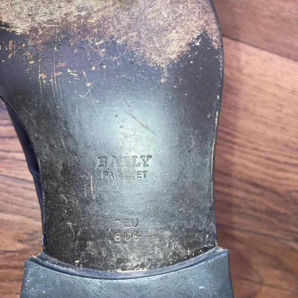 Bally Mens Black Leather Chukka Boots size 8 - Picture 5 of 8